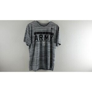 United States Army Nike Men's Short Sleeve Shirt Grey dri-fit Size Medium